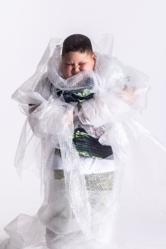 Wrapped in bubble wrap, Rizzler by David Spector
